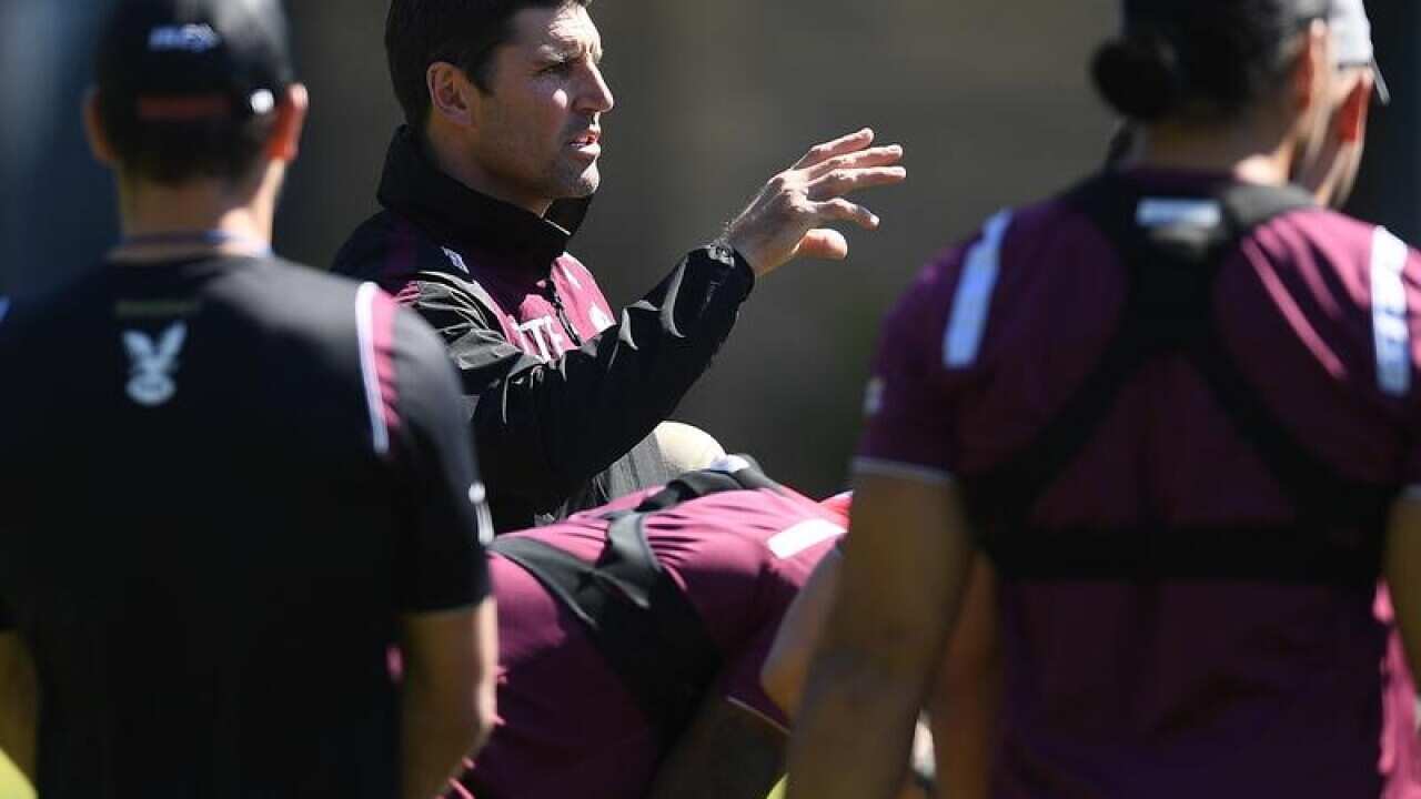 Manly Sea Eagles coach Trent Barrett