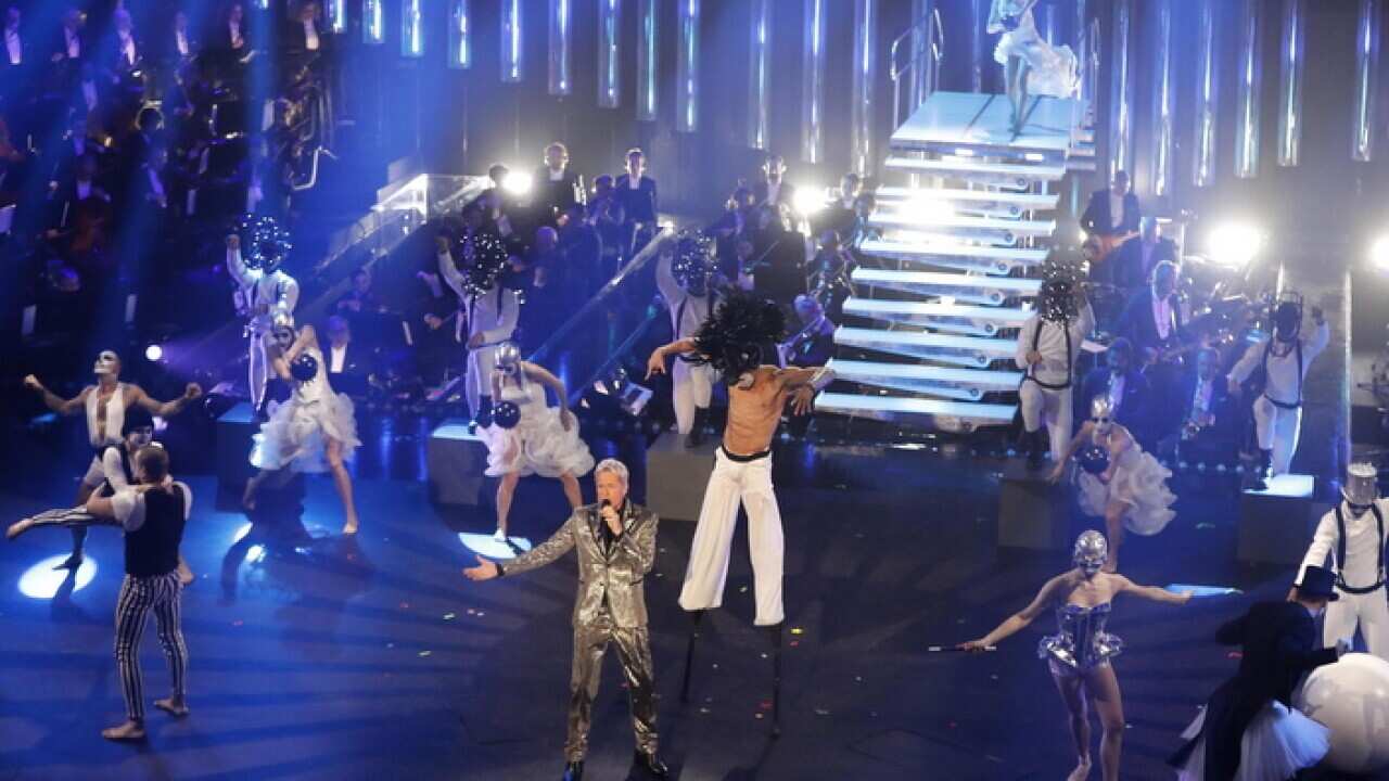 Italian singer and Sanremo Festival artistic director Claudio Baglioni