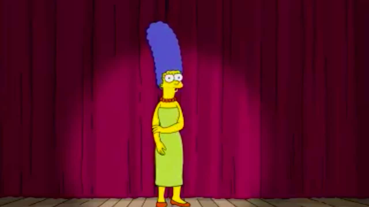A screengrab from the video posted on the official Simpsons Twitter account.