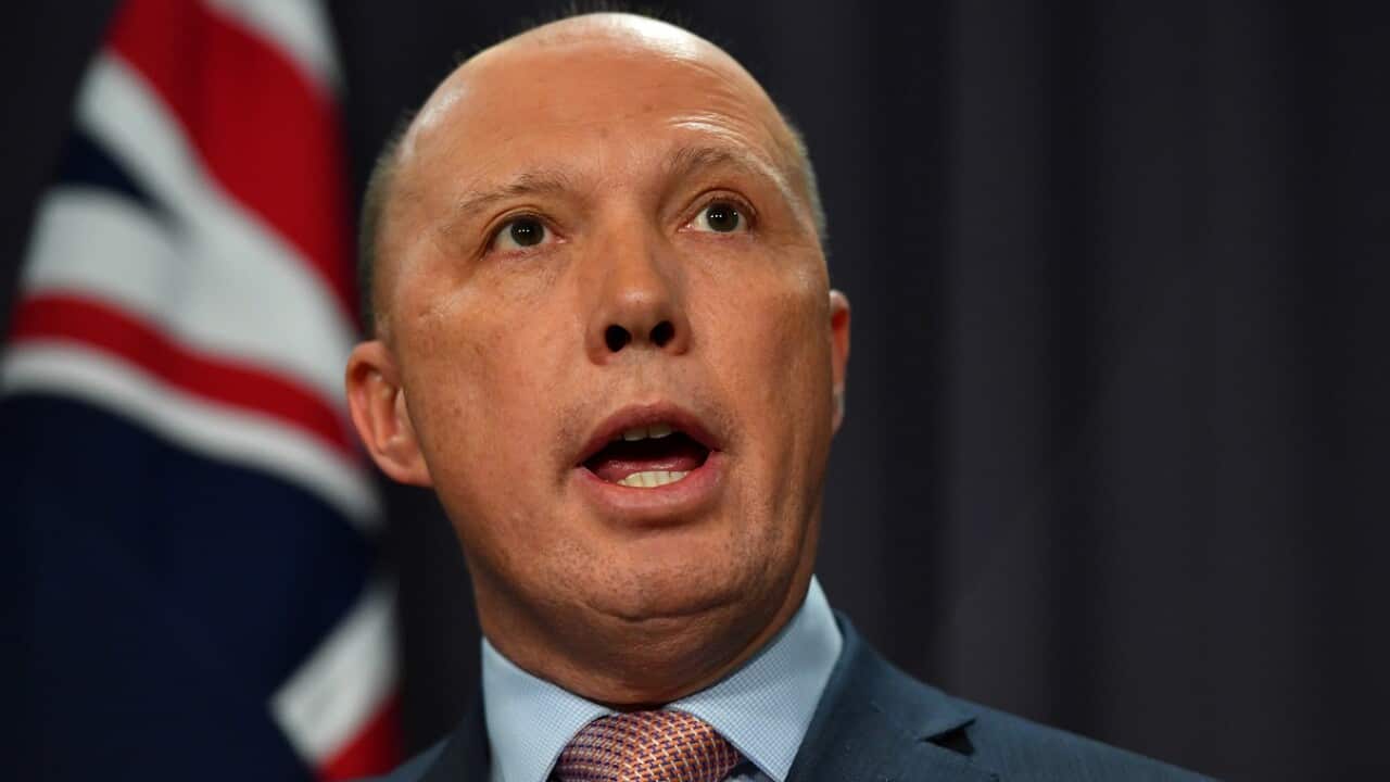 Home Affairs Minister Peter Dutton.