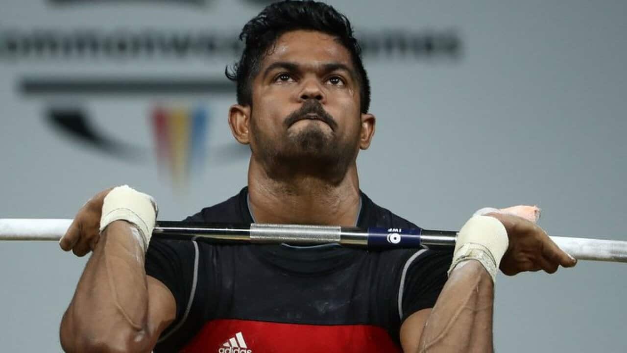 Weightlifting - Commonwealth Games_Sri Lanakn weight lifter Indika Dissanayake