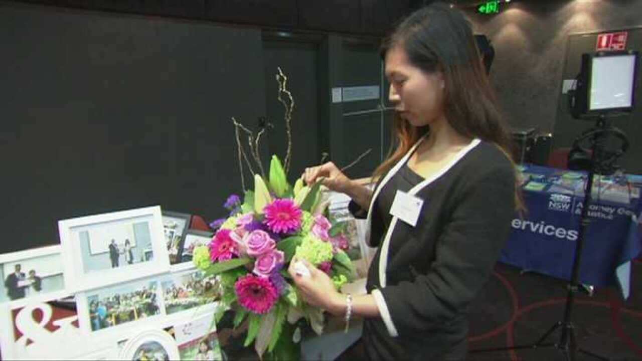 Sophea Chea at the Community in Cultural Transition Program forum, Sydney