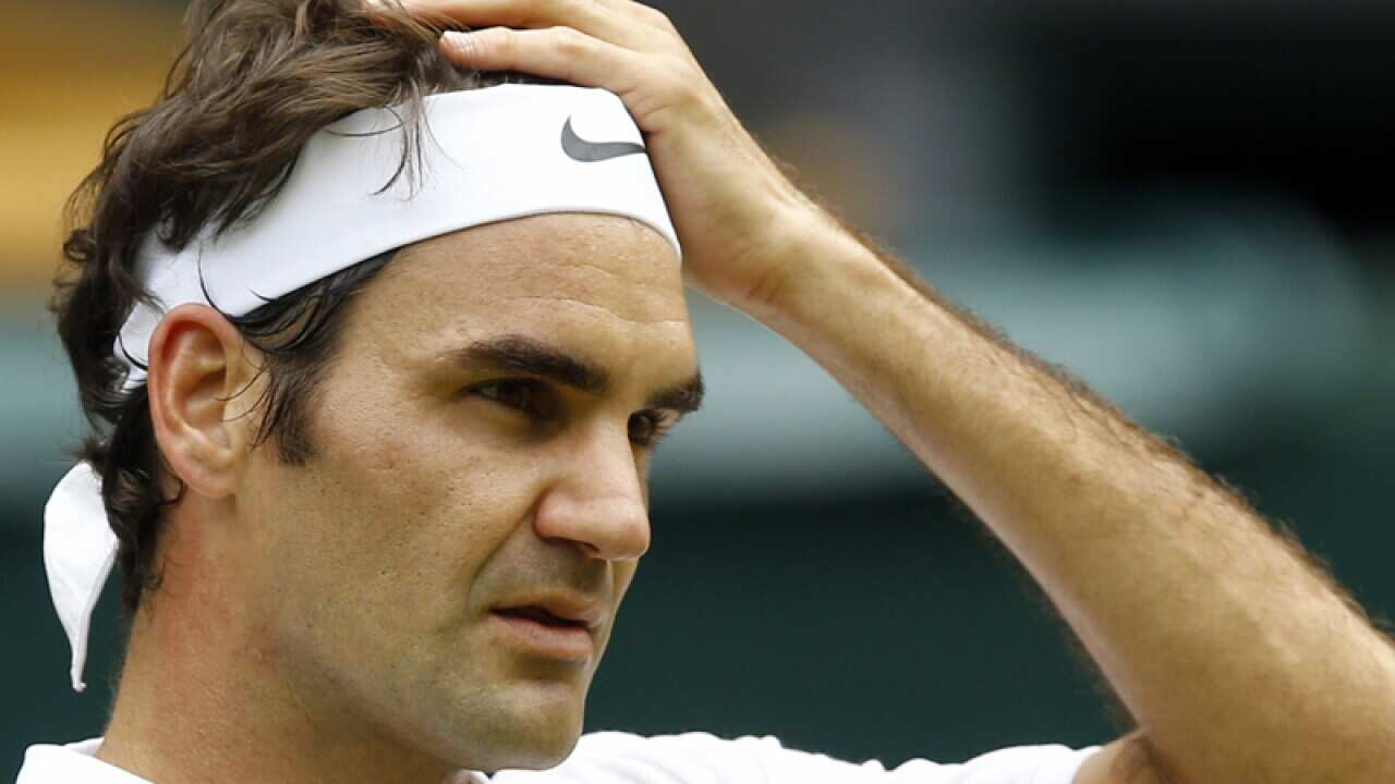 Roger Federer of Switzerland