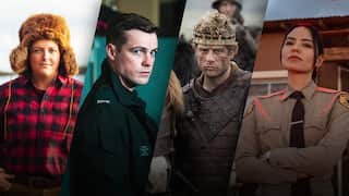 L-R: 'Alone Australia S4', 'Blue Lights', 'King & Conqueror' and 'Dark Winds'.