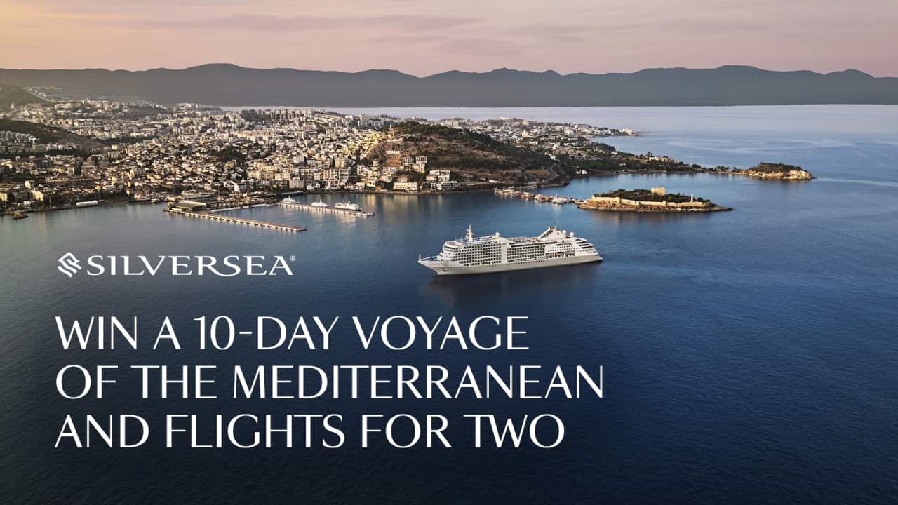 Win a 10 day voyage of the Mediterranean and flights for two