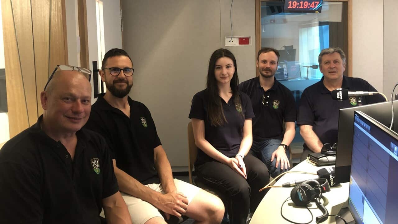 зліва направо: Микола Солочинський, Марко Герчанівський, Соломія Возняк, Йордан Когут, Петро Дума