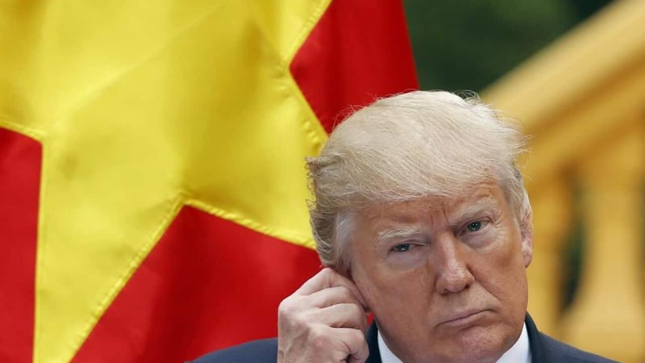 . (Kham/Pool Photo via AP)