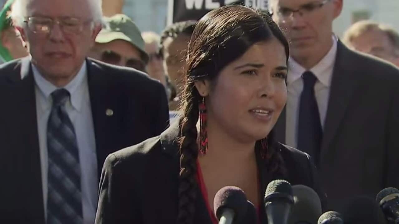 Tara Houska, speaking