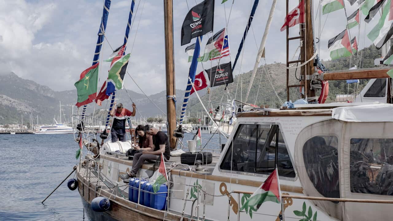 Global Sumud Flotilla Departure Marmaris Port - Turkey