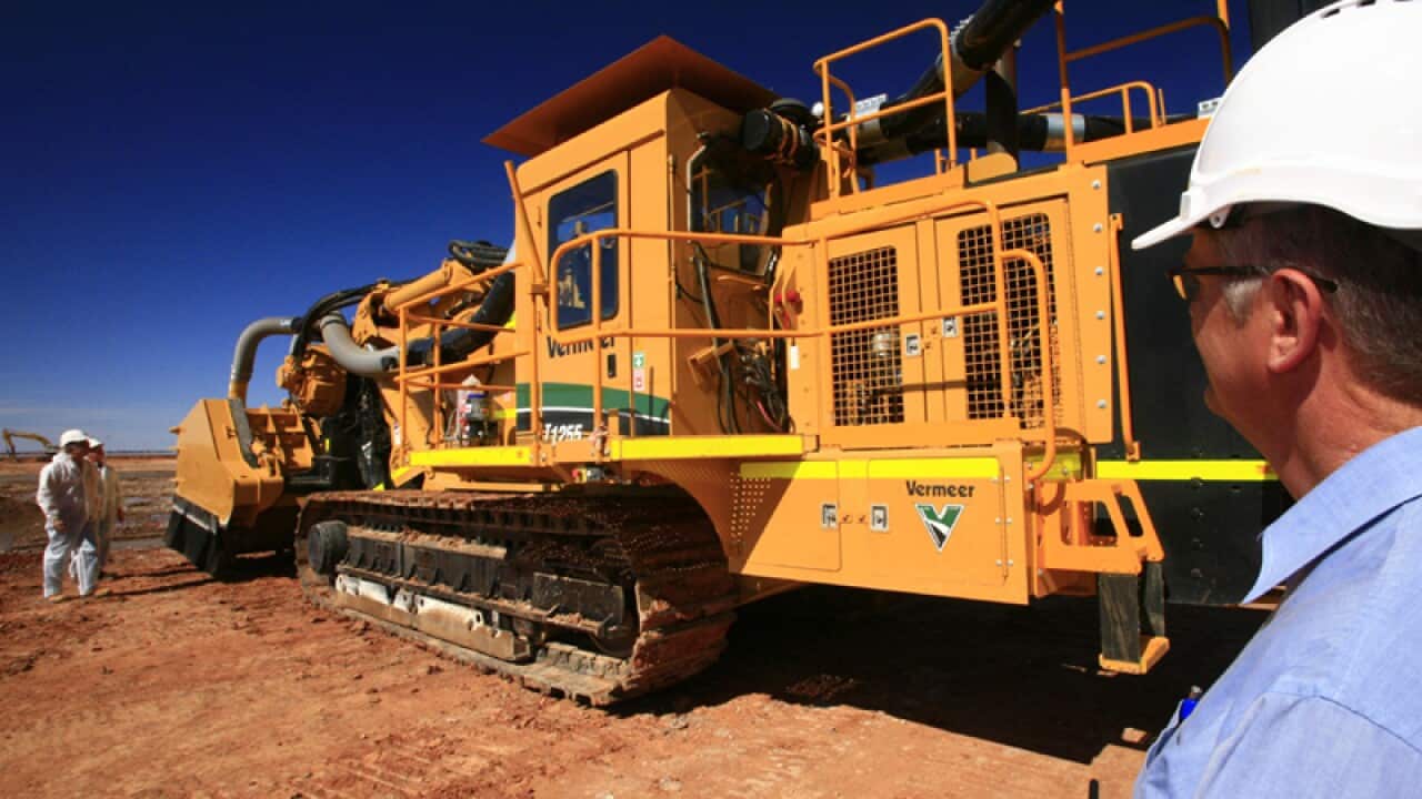 Toro Energy's continuous miner at a WA uranium mine