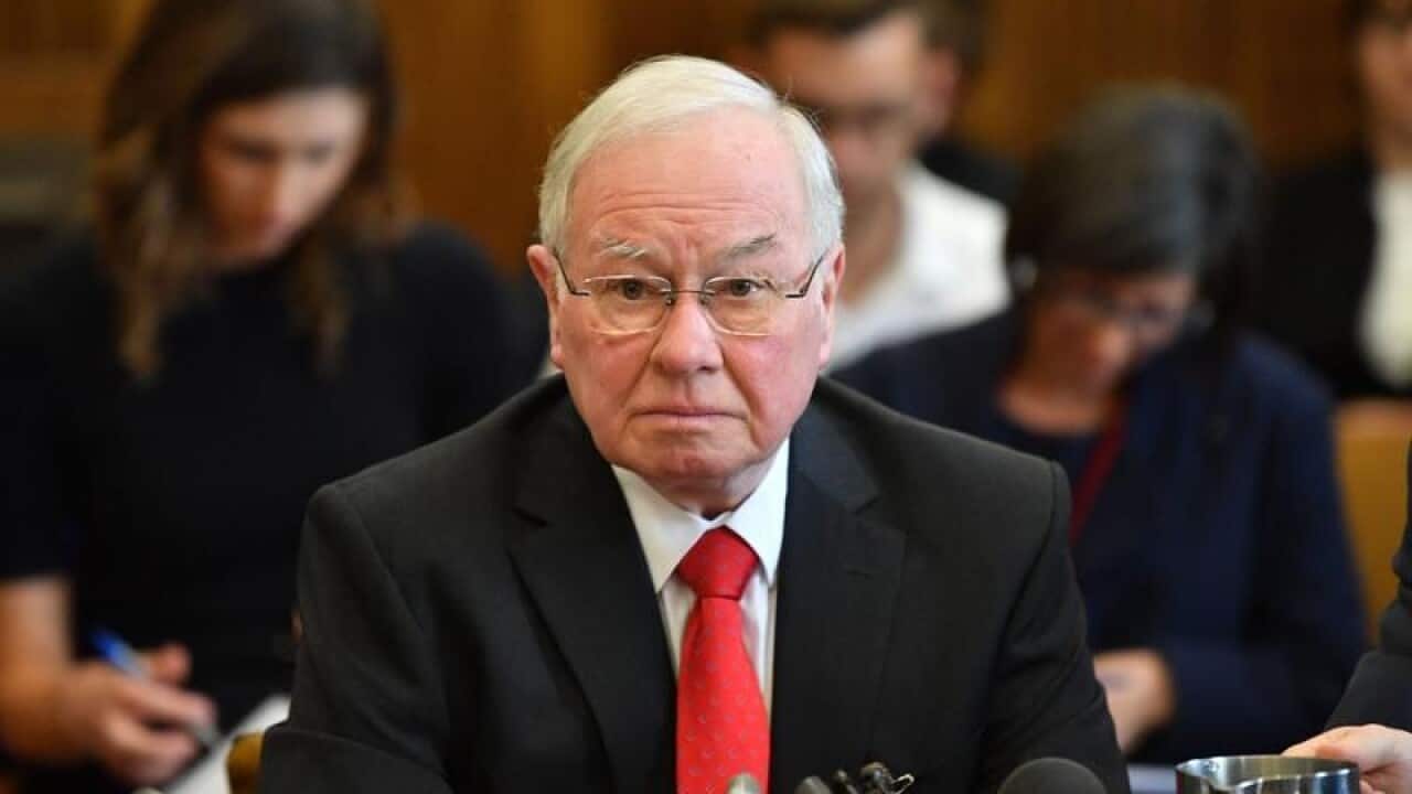 ICAC Bruce Lander is seen at Parliament Hous
