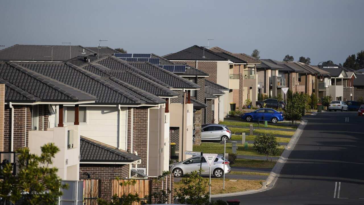 Residential housing is seen in Sydney's west.