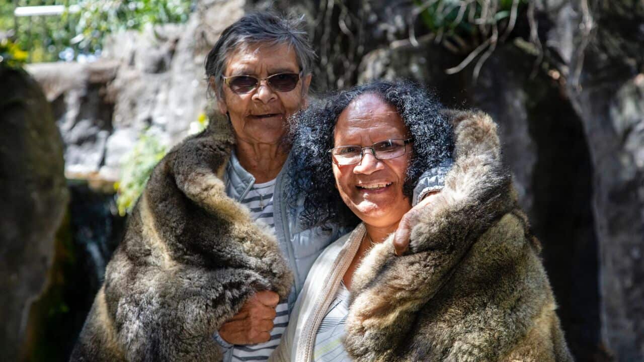 Elders Aunty Eileen Harrison and Aunty Rochelle Patten