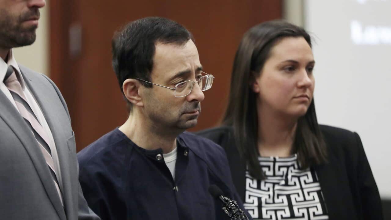 Larry Nassar sentenced to 175 years for sexual abuse. (AAP)