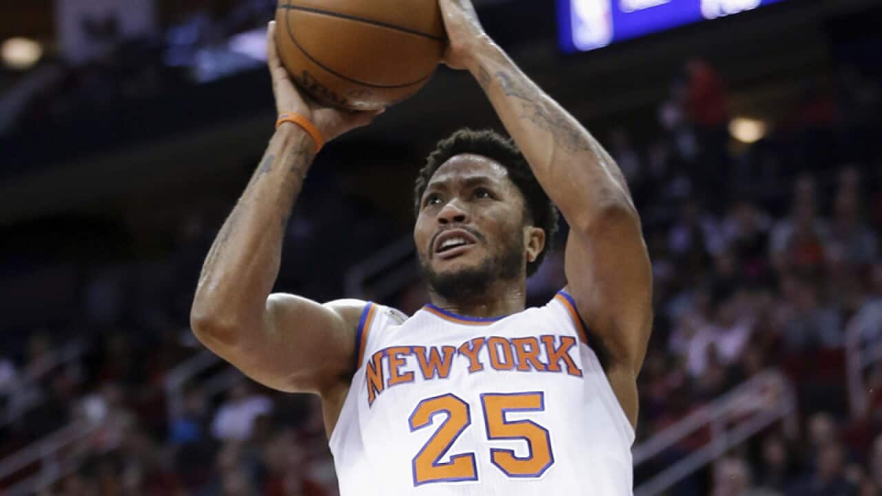 New York Knicks guard Derrick Rose