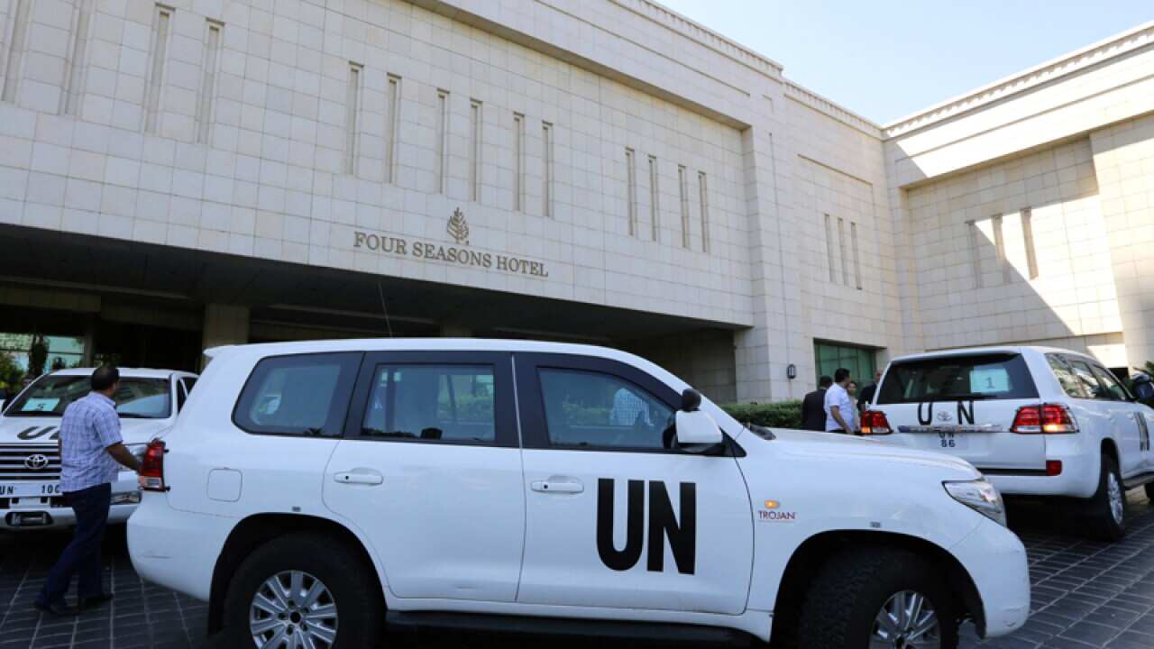 The UN chemical weapons investigation team arrives in Damascus