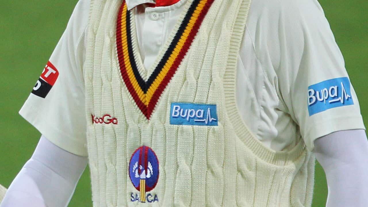 A South Australian cricketer's uniform