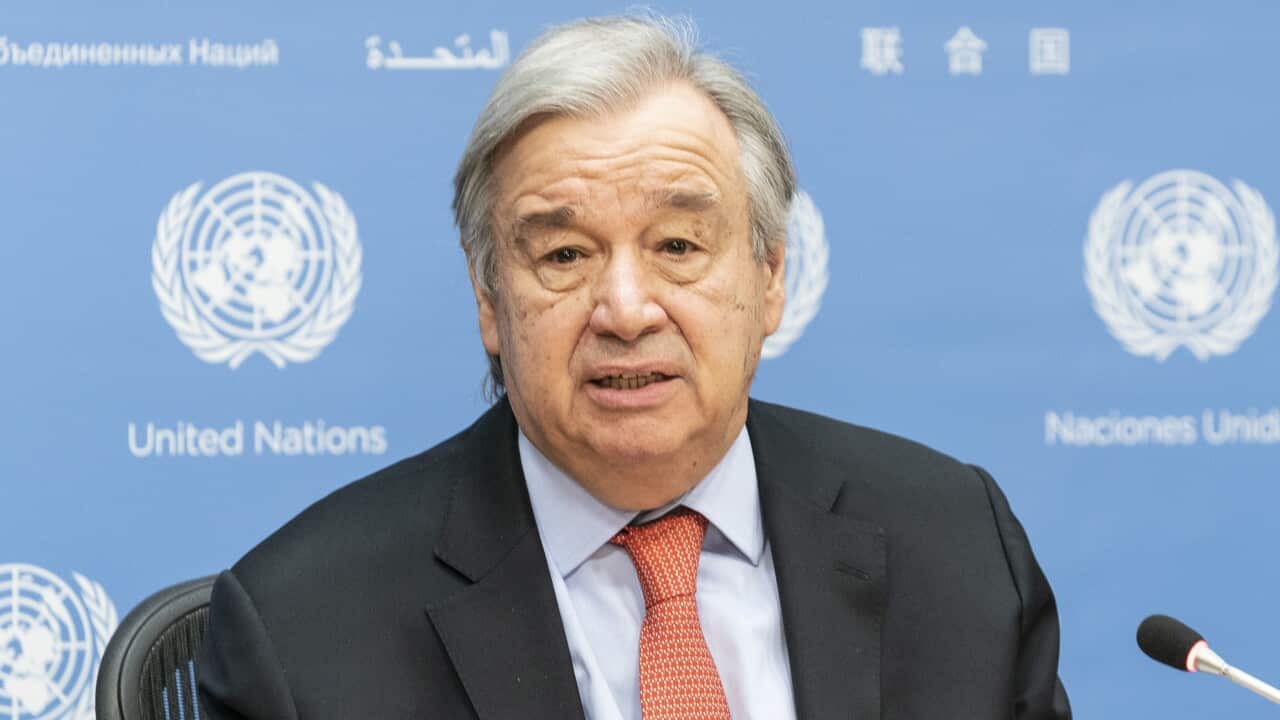 United Nations Secretary General Antonio Guterres.