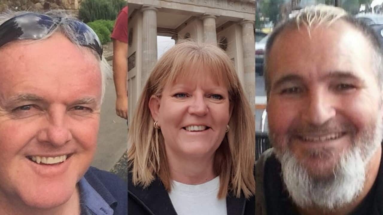 Troy Glover, Helen Evans and Domenic Chimirri (left to right). SUPPLIED