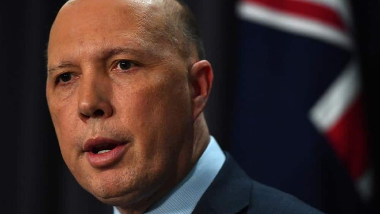 Home Affairs Minister Peter Dutton.