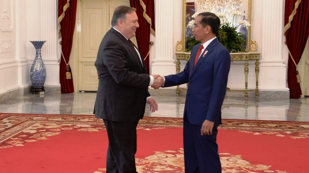 The visit of US Foreign Minister, Michael R. Pompeo to Indonesia.