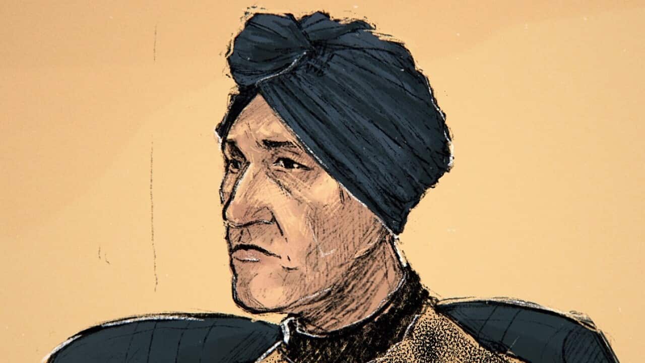 A courtroom sketch of Malka Leifer.