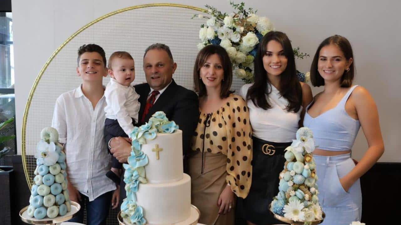 Mona Chediac with her family