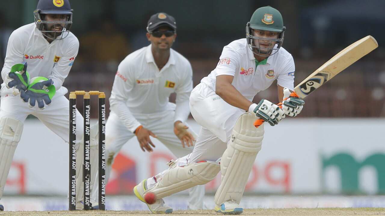 Bangladeshi batsman Shakib Al Hasan