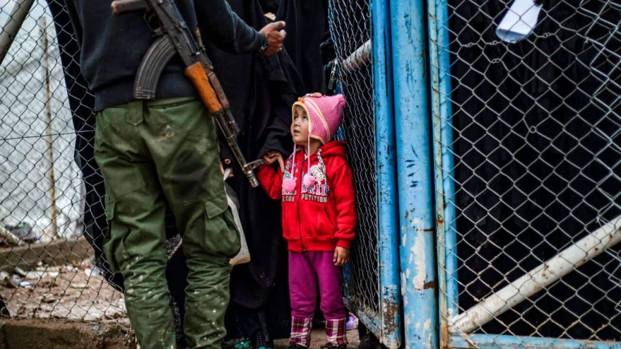 This young girl is one of the thousands at the Al-Hol camp in northeastern Syria.