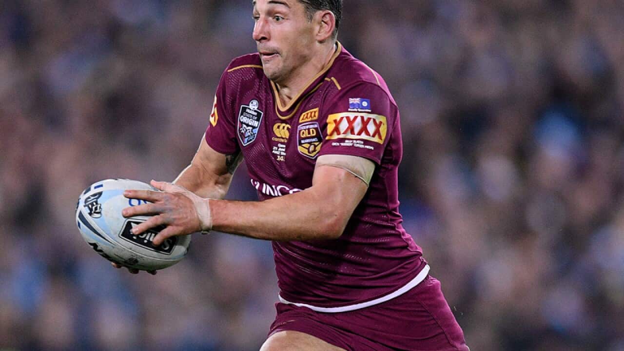 Billy Slater of the Maroons