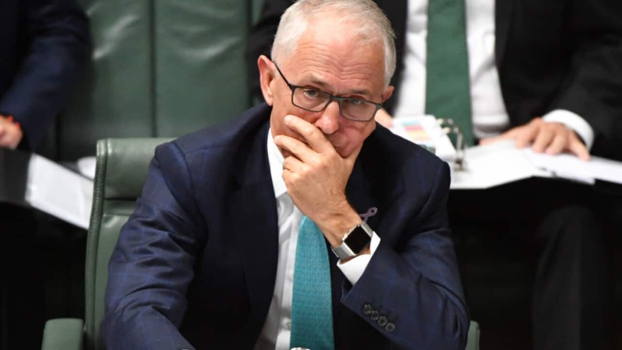 Prime Minister Malcolm Turnbull during Question Time, March 26, 2018.