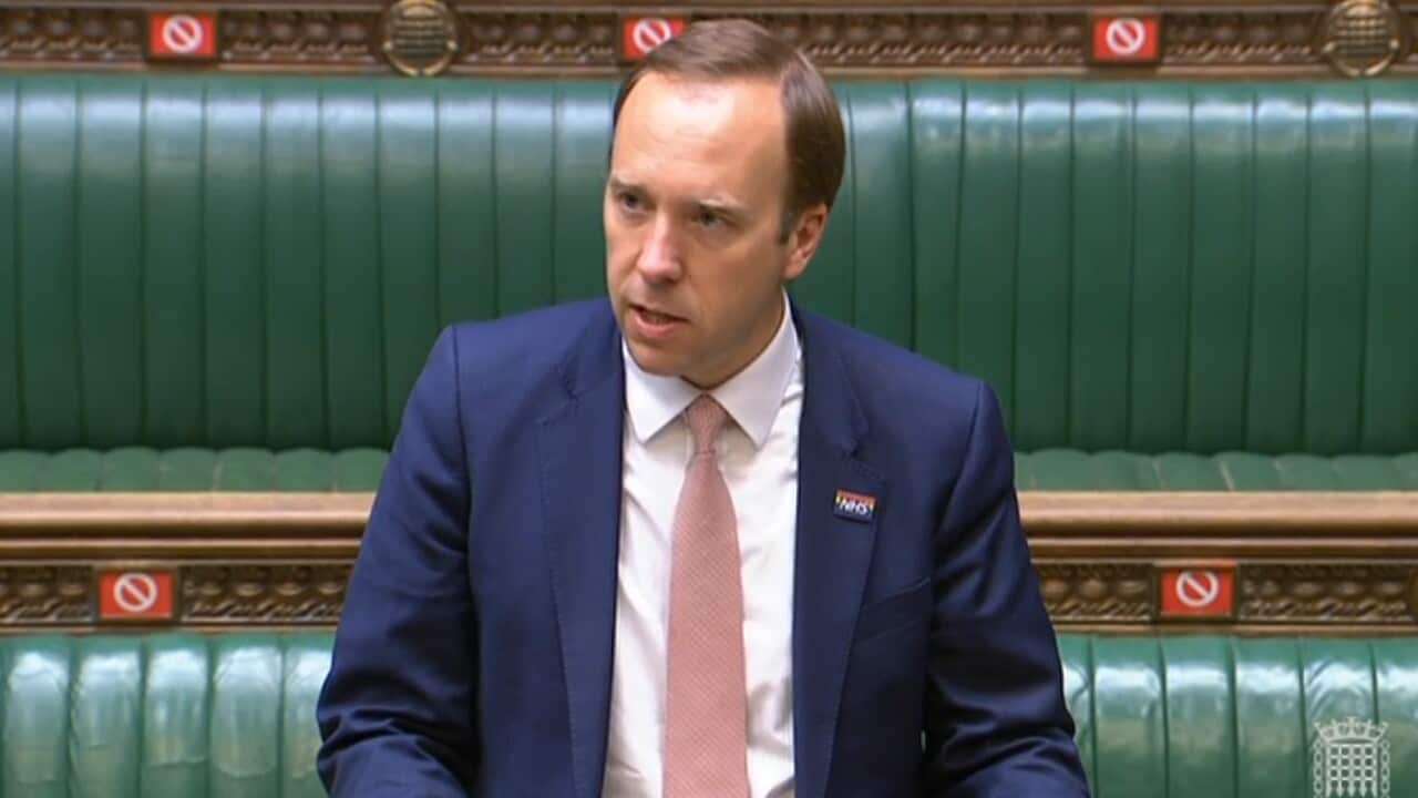 UK Health Minister Matt Hancock
