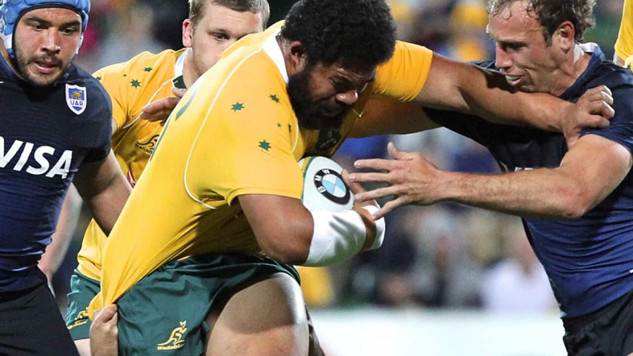 Tatafu Polota-Nau of the Wallabies