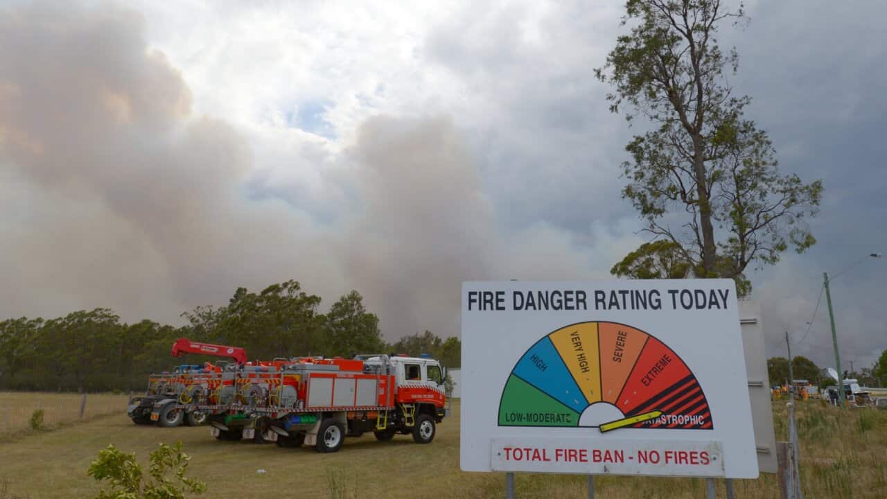 A fire danger rating sign set to catastrophic on the outskirts of Wandandian south of Nowra, Tuesday, Jan. 8, 2013.