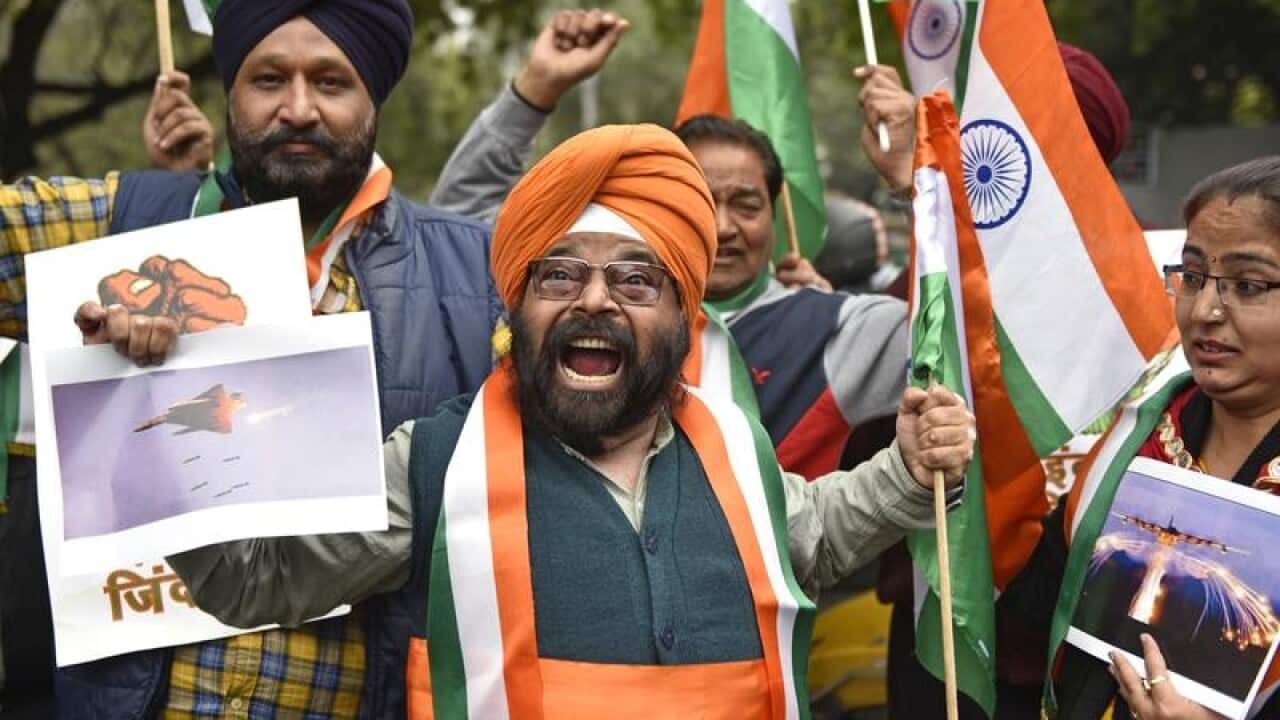 Indians celebrate airstrike