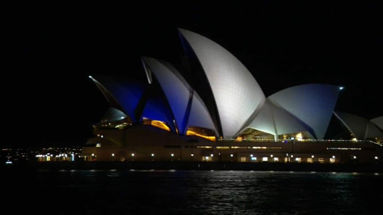 The decision to light the Sydney Opera House in the colours of the Israeli flag was controversial (SBS).jpg