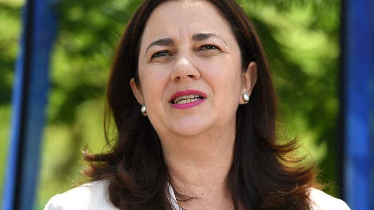 Qld Premier Annastacia Palaszczuk at a Gold Coast press conference.
