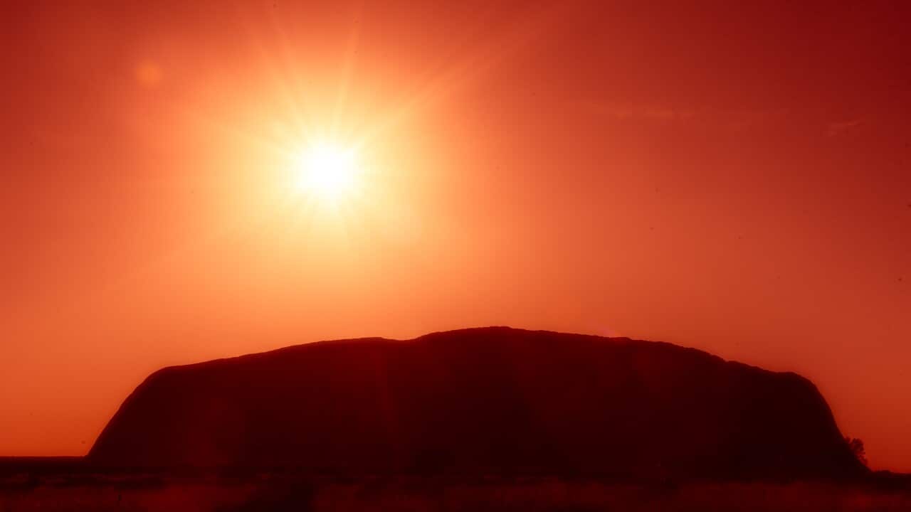 Uluru Red Sunrise Photo