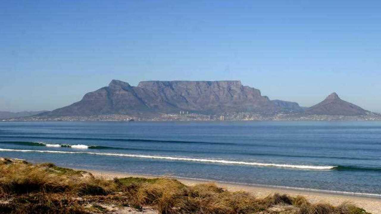 A view of Cape Town and Table Mountain.