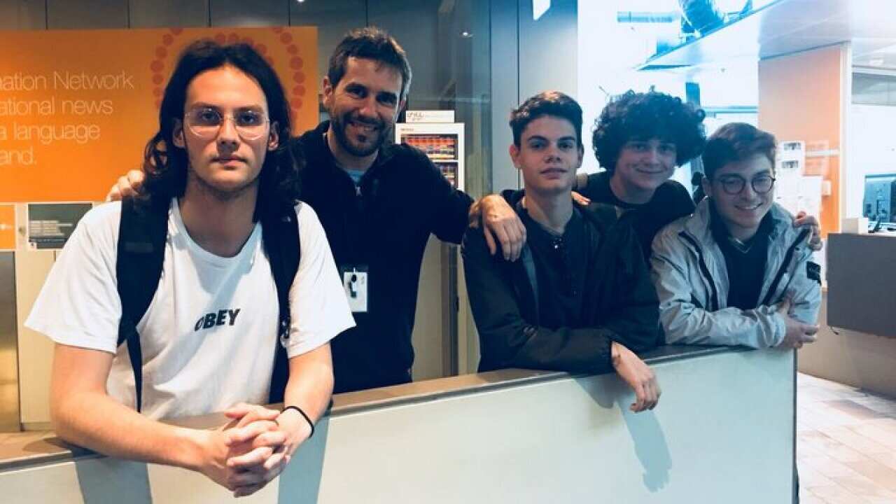 4 Italian teenagers