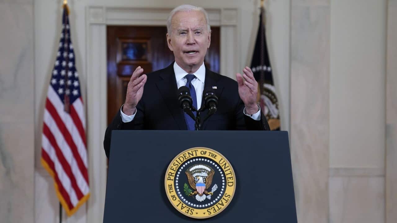President Joe Biden speaks about a cease-fire between Israel and Hamas