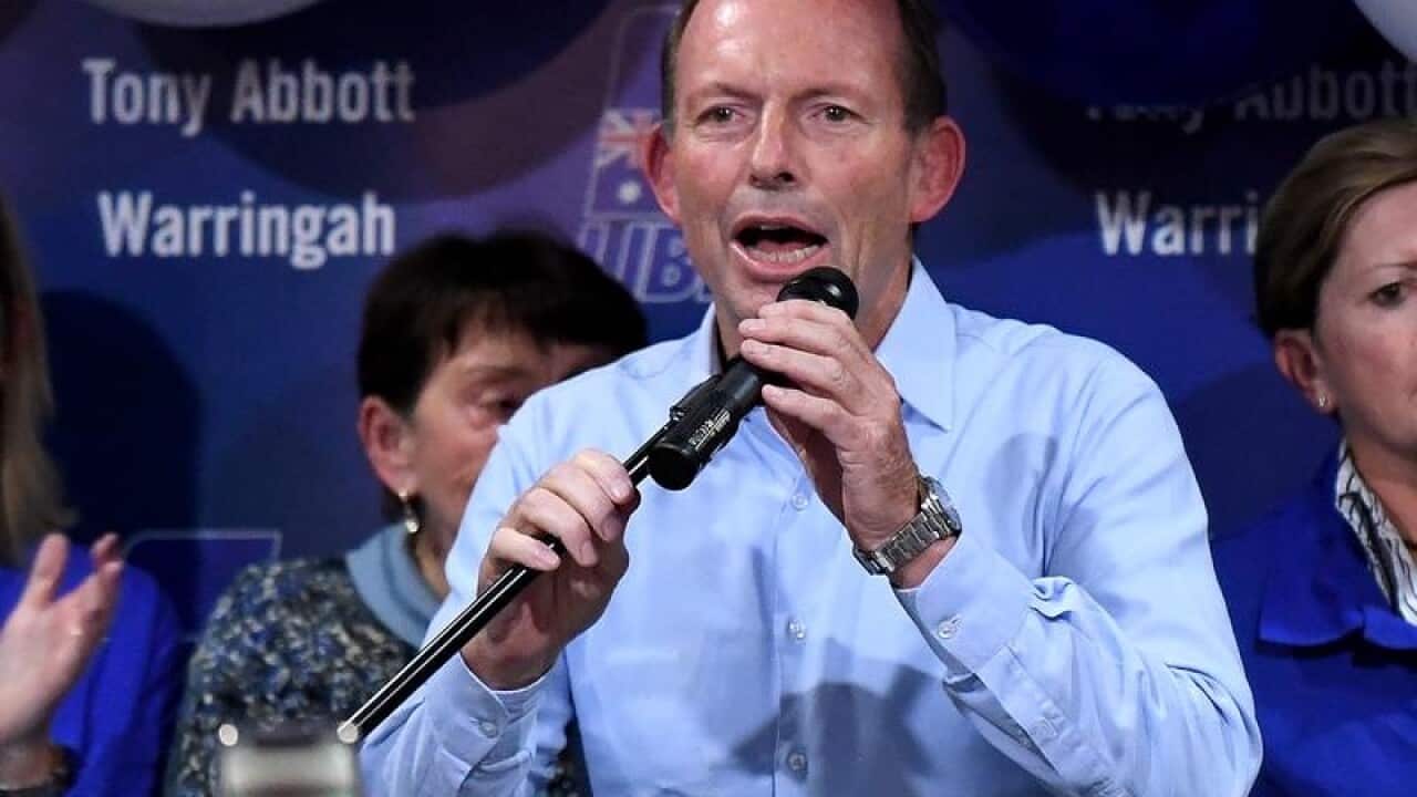 Former PM Tony Abbott after being unseated in Warringah