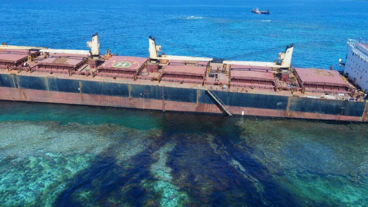 Feb. 26, 2019, photo taken by the Australian Maritime Safety Authority near Rennell Island in the Solomon Islands.