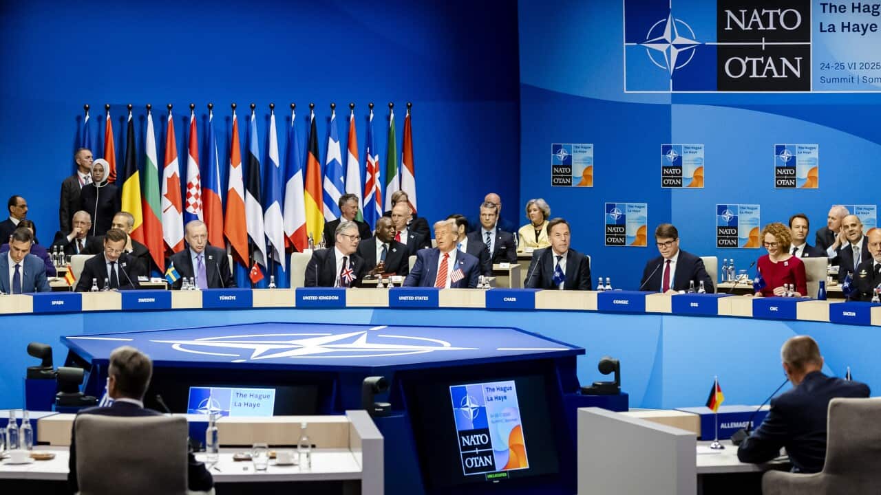 NATO TOP: Leaders meet during NATO summit in The Hague