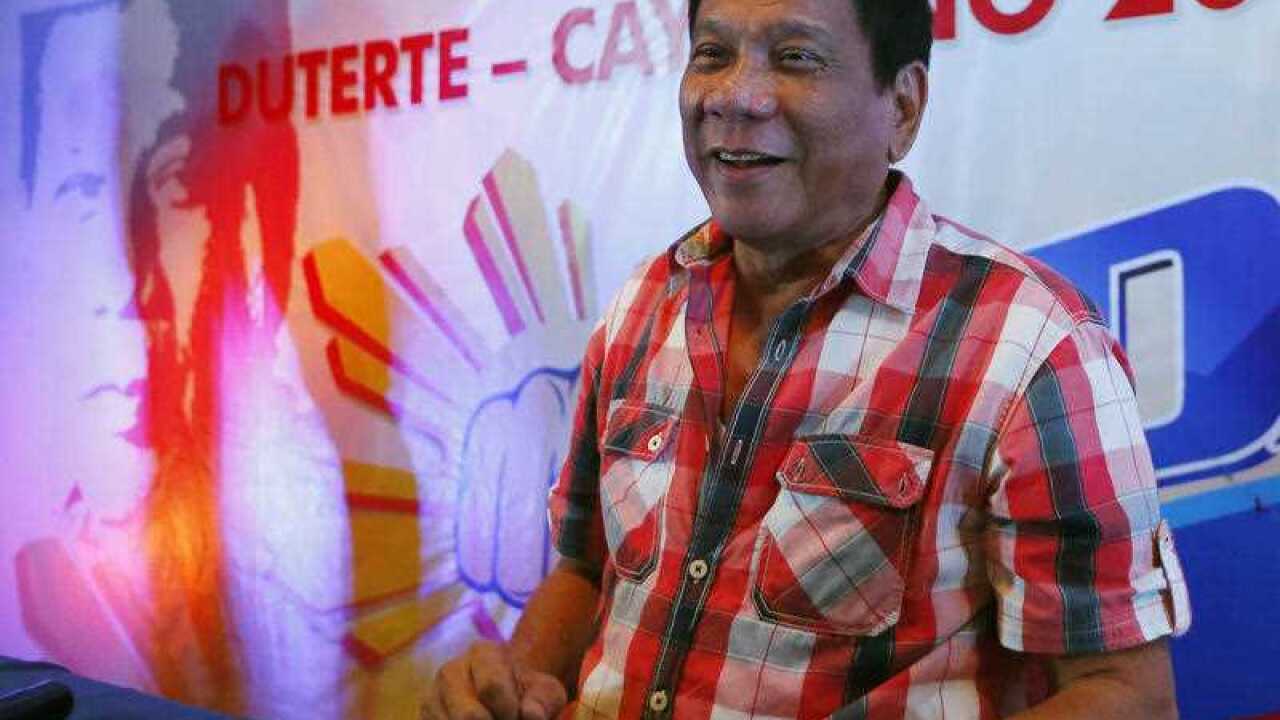 Davao City Mayor Rodrigo Duterte