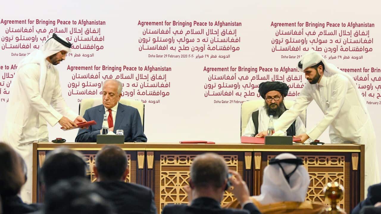 Agreement struck between the US and Taliban on 29 February