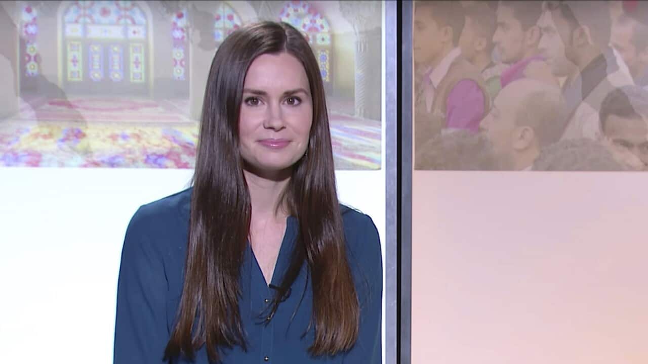 An image made from a 2017 video by The Modern Middle East showing Kylie Moore-Gilbert