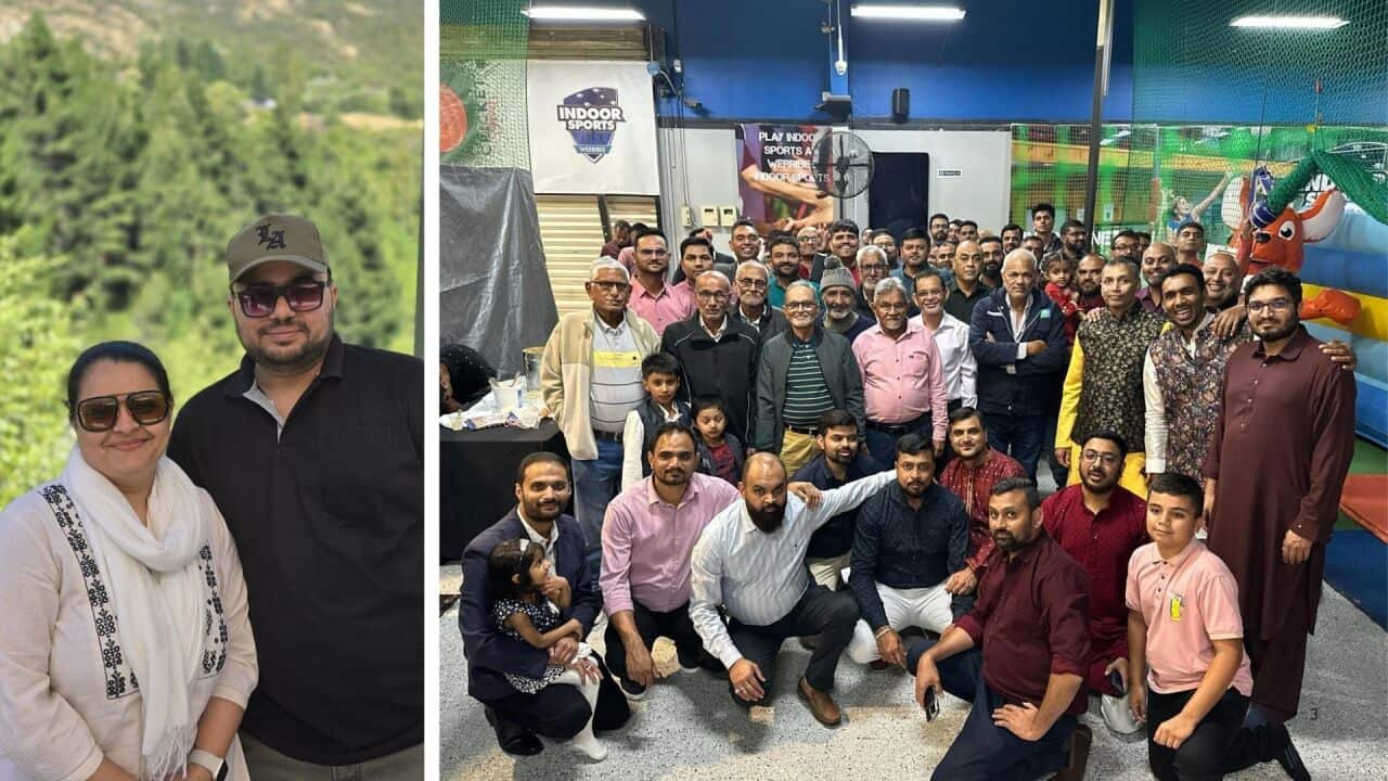 Melbourne-based Gujarati Muslim community member Sohil Ami (L) speaks about Ramadan and Eid celebrations in Australia.