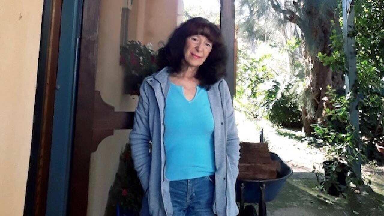 Rosanna Battista in front of her house in Perth.