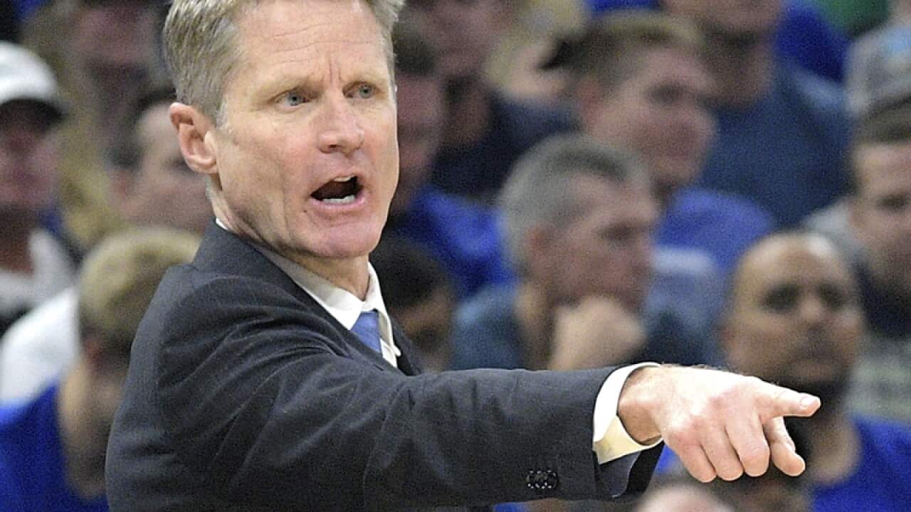 Golden State Warriors head coach Steve Kerr